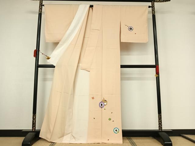 平和屋着物▽訪問着　単衣　番傘　正絹　逸品　AABL0327jh