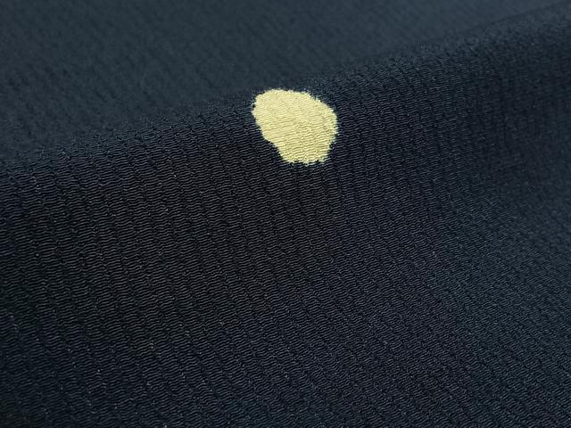 平和屋着物▽上質な小紋　単衣　絞り　丸文　正絹　逸品　AABL0328jh