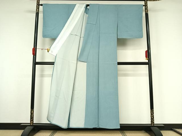 平和屋着物▽江戸小紋　単衣　鮫小紋柄　正絹　逸品　未使用　AABL0331jh
