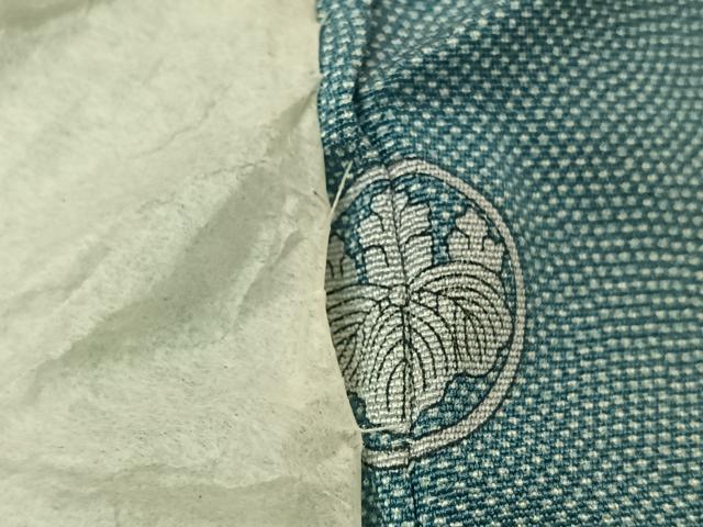 平和屋着物▽江戸小紋　単衣　鮫小紋柄　正絹　逸品　未使用　AABL0331jh