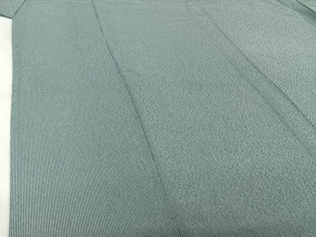 平和屋着物▽男性　江戸小紋　単衣　万筋　白色×御召茶色　洗える着物　AABL0334jh