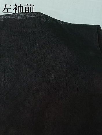 平和屋着物▽羽織　スリーシーズン　春夏秋　塵除け　燕子花　黒地　正絹　逸品　AABL0342jh