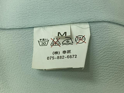 平和屋着物▽訪問着　単衣　立波片輪車文　洗える着物　AABL0351jh