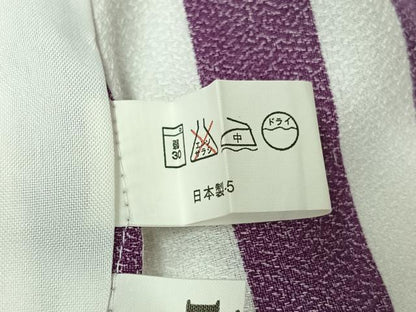平和屋着物▽小紋　単衣　舞桜間道　洗える着物　AABL0352jh