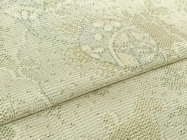 平和屋着物▽上質な紬　単衣　雪輪鞠文 　正絹　逸品　未使用　AABL0356jh