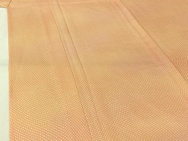 平和屋着物▽お召　単衣　鹿の子文様　暈し染め　正絹　逸品　AABL0360jh