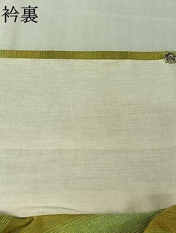 平和屋着物▽上質な紬　単衣　横段文　正絹　逸品　AABL0380jh