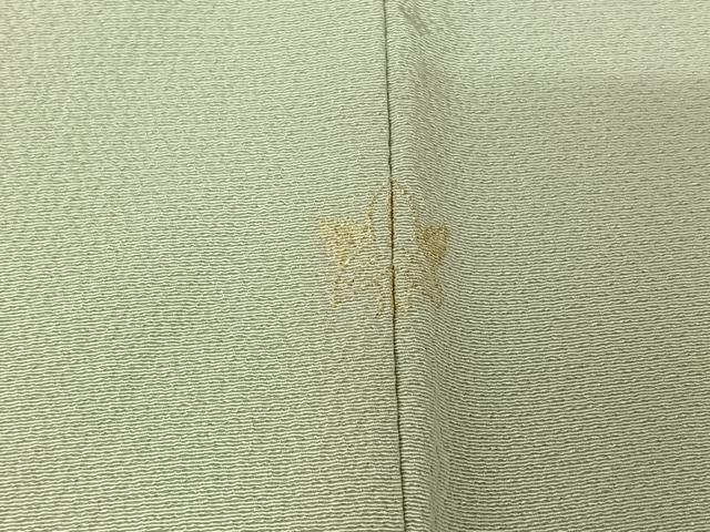 平和屋着物▽訪問着　単衣　竹屋町刺繍　草花文　金彩　正絹　逸品　AABL0388jh