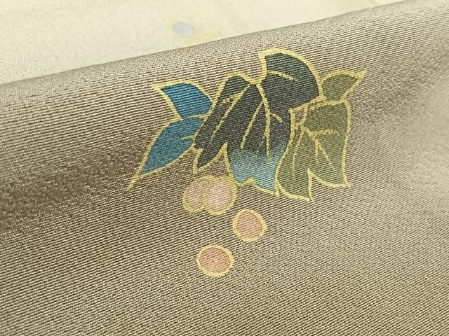 平和屋着物▽訪問着　単衣　南天文　暈し染め　正絹　逸品　AABL0411jh