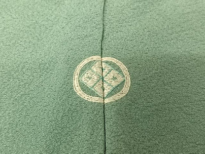 平和屋着物▽上質な色無地　単衣　瓶覗色　正絹　逸品　AABL0413jh