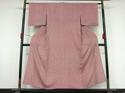 平和屋着物▽重要無形文化財　人間国宝　中村勇二郎　江戸小紋　単衣　麒麟　正絹　逸品　AABL0416jh