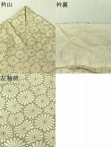 平和屋着物▽上質な小紋　単衣　花尽くし　正絹　逸品　AABL0423jh