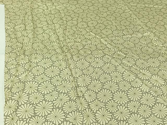 平和屋着物▽上質な小紋　単衣　花尽くし　正絹　逸品　AABL0423jh