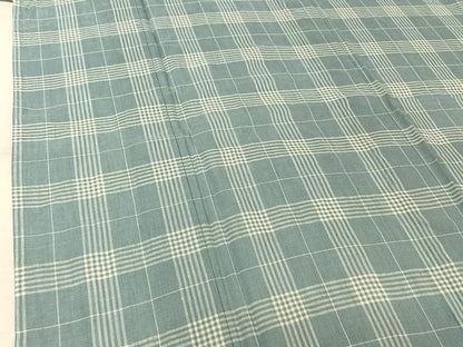 平和屋着物▽小紋　単衣　格子　綿　AABL0431jh