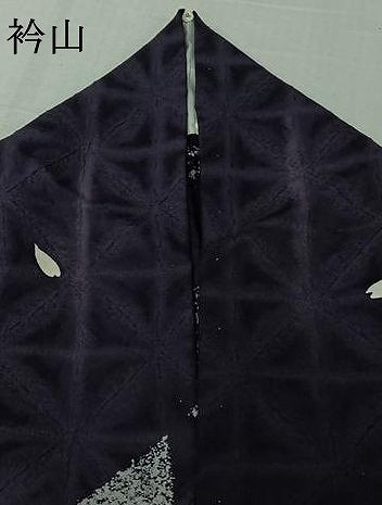 平和屋着物▽上質な小紋　単衣　幾何学舞桜文　正絹　逸品　AABL0433jh