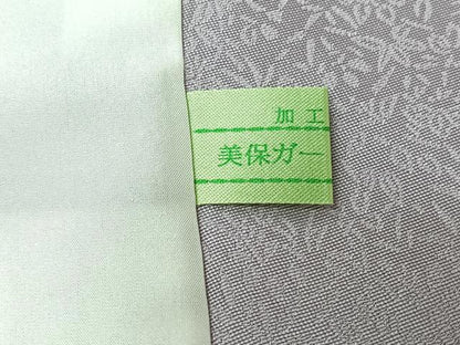 平和屋着物▽上質な小紋　単衣　友禅　雪輪文　ロング丈　正絹　逸品　AABL0435jh