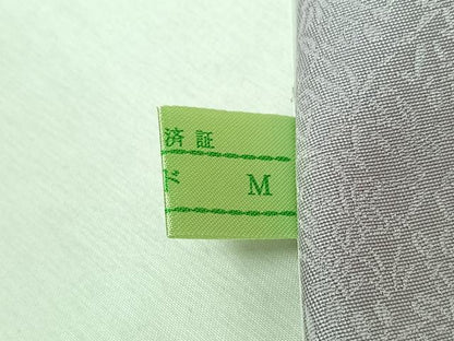 平和屋着物▽上質な小紋　単衣　友禅　雪輪文　ロング丈　正絹　逸品　AABL0435jh