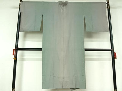 平和屋着物▽道中着　スリーシーズン　春夏秋　塵除け　霞文　暈し染め　ロング丈　正絹　逸品　AABL0446jh