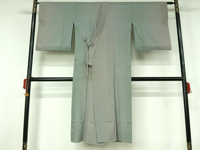 平和屋着物▽道中着　スリーシーズン　春夏秋　塵除け　霞文　暈し染め　ロング丈　正絹　逸品　AABL0446jh