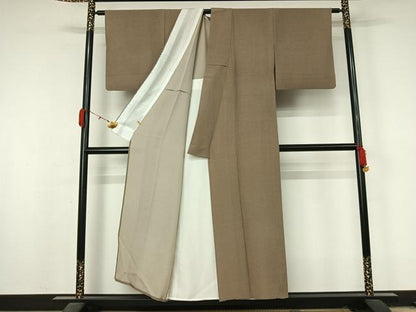 平和屋着物▽江戸小紋　単衣　行儀　さが美扱い　正絹　逸品　AABL0458jh