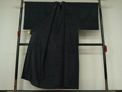 平和屋着物▽男性　小紋　単衣　霞文　AABL0466jh
