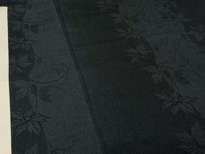 平和屋着物▽本塩沢　単衣　140亀甲　唐草文　正絹　逸品　AABL0475jh
