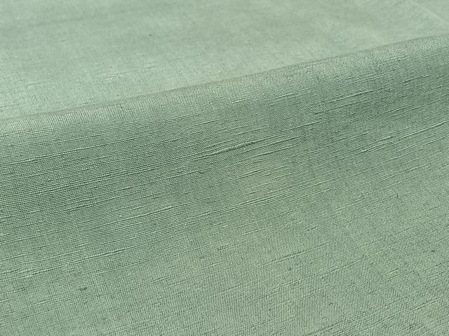 平和屋着物▽上質な紬　単衣　色無地　瓶覗色　正絹　逸品　AABL0488jh