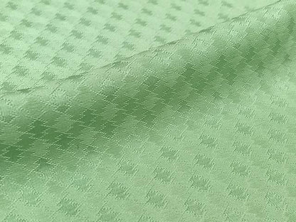 平和屋着物▽上質な色無地　単衣　松皮菱地紋　夏虫色　正絹　逸品　AABL0491jh