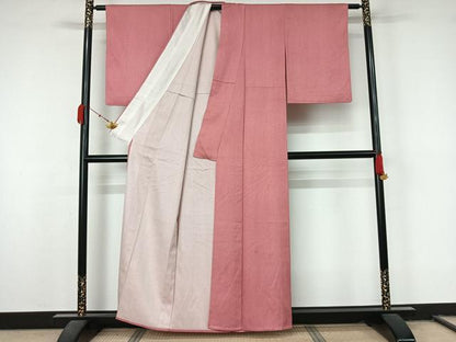 平和屋着物▽江戸小紋　単衣　丸文　正絹　逸品　AABL0501jh
