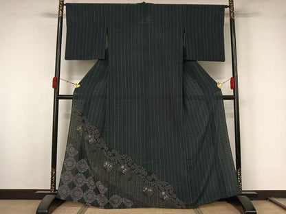 平和屋着物▽訪問着　単衣　正倉院花文　洗える着物　AABL0505jh