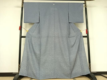 平和屋着物＊夏物　訪問着　縦絽　露芝文　正絹　逸品　AABL0507jh