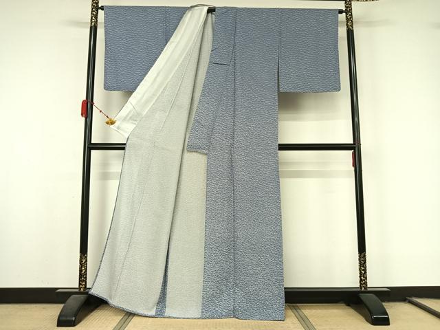 平和屋着物＊夏物　訪問着　縦絽　露芝文　正絹　逸品　AABL0507jh