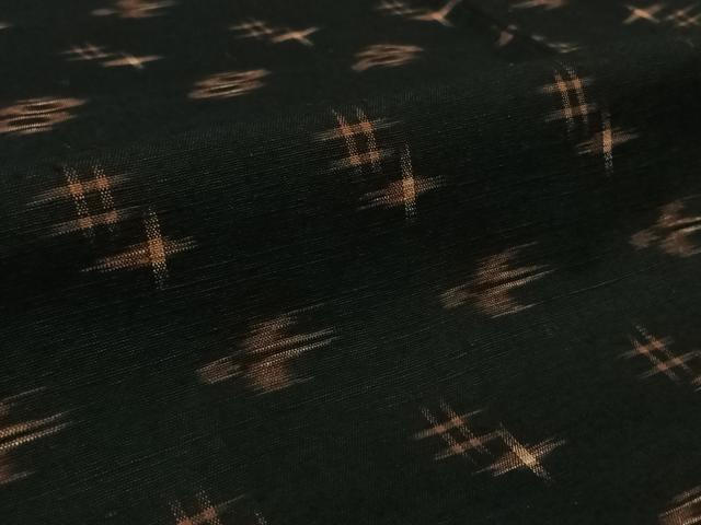 平和屋着物▽久米島紬　単衣　琉球絣文様　正絹　逸品　AABL0511jh