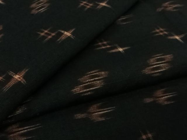 平和屋着物▽久米島紬　単衣　琉球絣文様　正絹　逸品　AABL0511jh