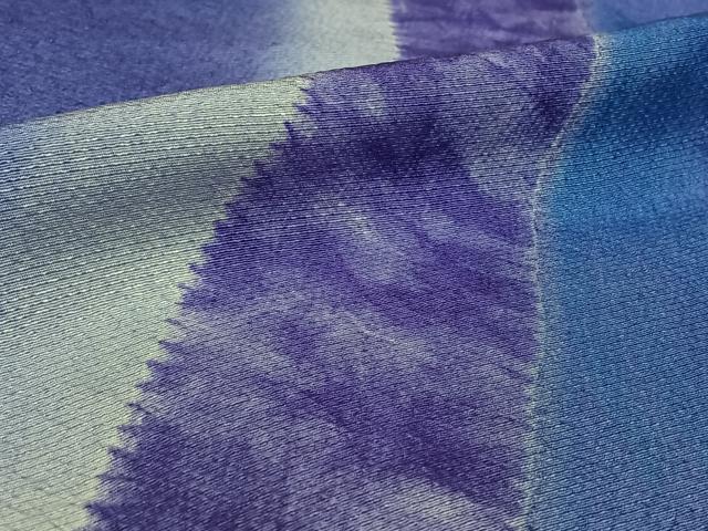 平和屋着物▽訪問着　単衣　作家物　霞文　暈し染め　正絹　逸品　AABL0512jh