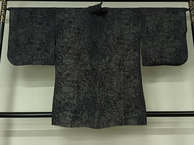 平和屋着物▽道中着　無双　紗袷　紗×紗　スリーシーズン　春夏秋　塵除け　草花文　正絹　逸品　AABL0516jh