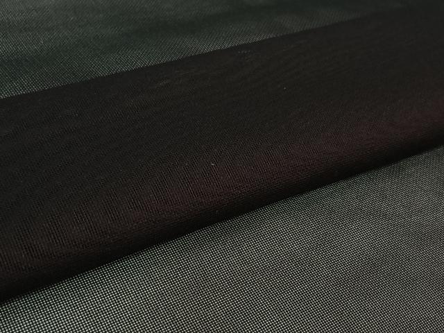 平和屋着物▽羽織　スリーシーズン　春夏秋　塵除け　黒地　正絹　逸品　AABL0524jh