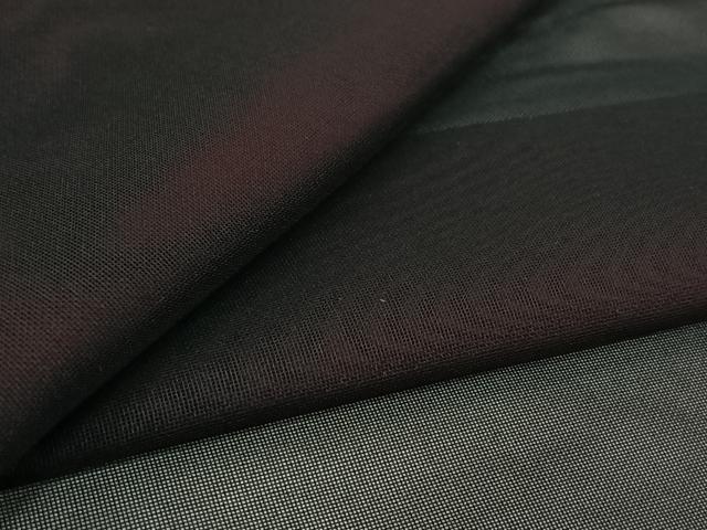 平和屋着物▽羽織　スリーシーズン　春夏秋　塵除け　黒地　正絹　逸品　AABL0524jh