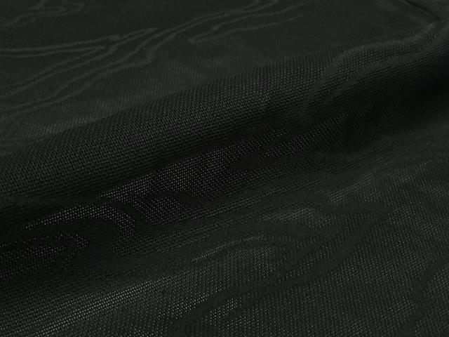 平和屋着物▽羽織　スリーシーズン　春夏秋　塵除け　流水文　黒地　正絹　逸品　AABL0526jh