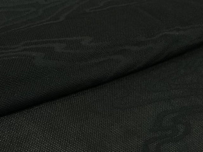 平和屋着物▽羽織　スリーシーズン　春夏秋　塵除け　流水文　黒地　正絹　逸品　AABL0526jh