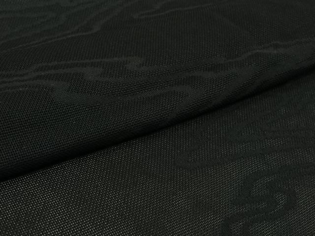 平和屋着物▽羽織　スリーシーズン　春夏秋　塵除け　流水文　黒地　正絹　逸品　AABL0526jh
