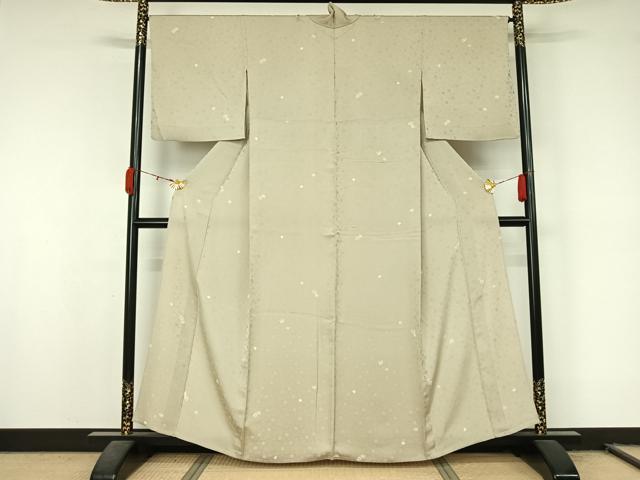 平和屋着物▽上質な小紋　単衣　源氏香　金彩　正絹　逸品　AABL0536jh
