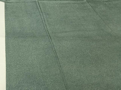 平和屋着物▽清水峯州　江戸小紋　単衣　極小鮫小紋柄　反端付き　正絹　逸品　AABL0537jh