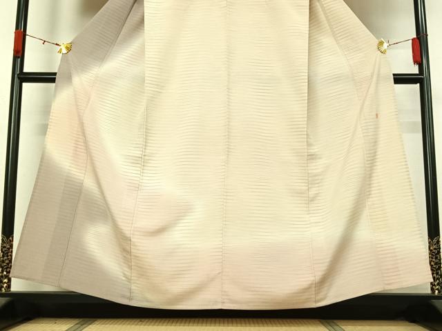 平和屋着物▽本塩沢　やまだ織　訪問着　染色作家　桐村博　単衣　霞文　暈し染め　正絹　逸品　AABL0540jh
