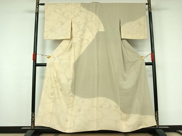 平和屋着物▽訪問着　無双　紗袷　紗×絽　竜田川文　正絹　逸品　AABL0541jh