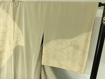 平和屋着物▽訪問着　無双　紗袷　紗×絽　竜田川文　正絹　逸品　AABL0541jh
