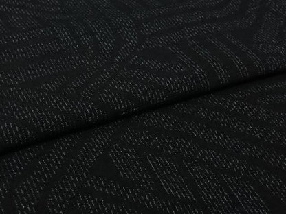 平和屋着物▽上質な紬　単衣　幾何学文様　正絹　逸品　AABL0551jh