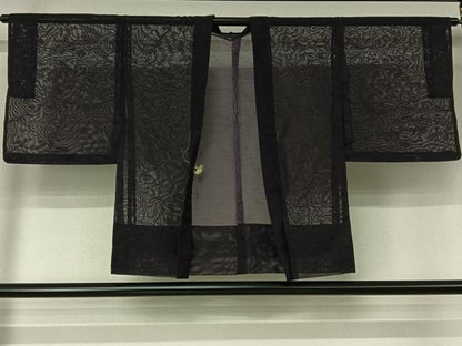 平和屋着物▽羽織　スリーシーズン　春夏秋　塵除け　芝文　正絹　逸品　AABL0553jh