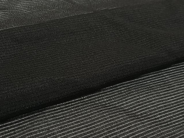 平和屋着物▽羽織　スリーシーズン　春夏秋　塵除け　黒地　正絹　逸品　AABL0555jh