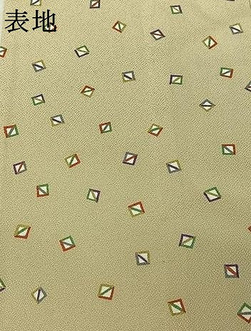 平和屋着物▽上質な小紋　単衣　幾何学文様　正絹　逸品　AABL0556jh